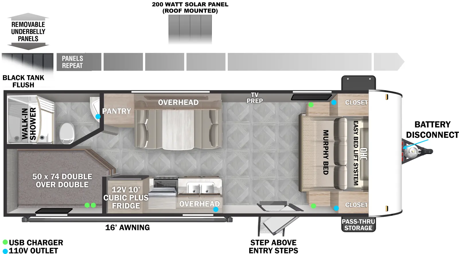 Evo Northwest 2260BHX Floorplan